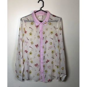 Sailor Moon Button-Down Shirt, size Large